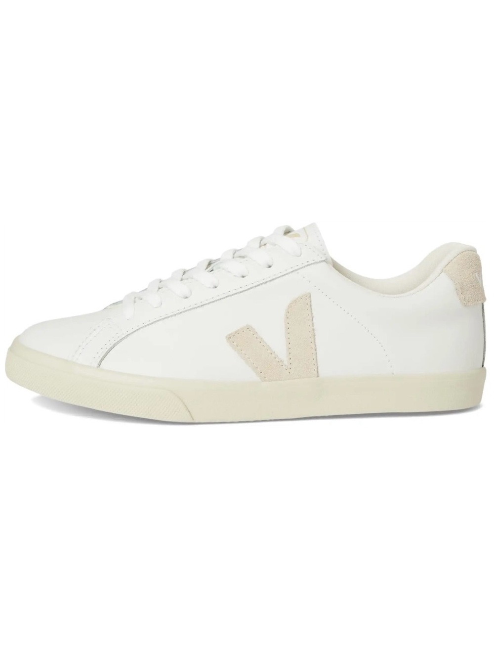Veja Esplar Leather Logo Sneakers in Extra White